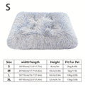 Extra Large Plush Dog Bed & Cat Pad – Thick Warm Polyester Cushion with Removable Washable Cover, Calming Pet Furniture for All Dog Breeds & Cats