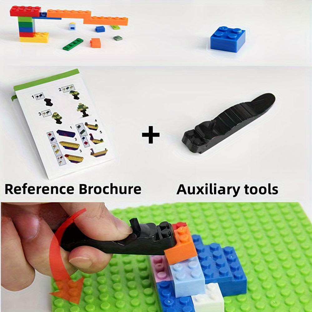 Classic Small Building Blocks Bulk Bag 500-1000 Pieces, Mixed Color ABS Safe Mini Brick Construction Toy for Boys Girls, Creative STEM Play Compatible with Major Brands, Halloween Thanksgiving Christmas Gift