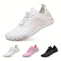 Barefoot Hiking Shoes for Women Wide Toe Box Non-Slip Trail Running Sneakers – Healthy Minimalist Footwear, Sizes US 6-11, White Black Pink