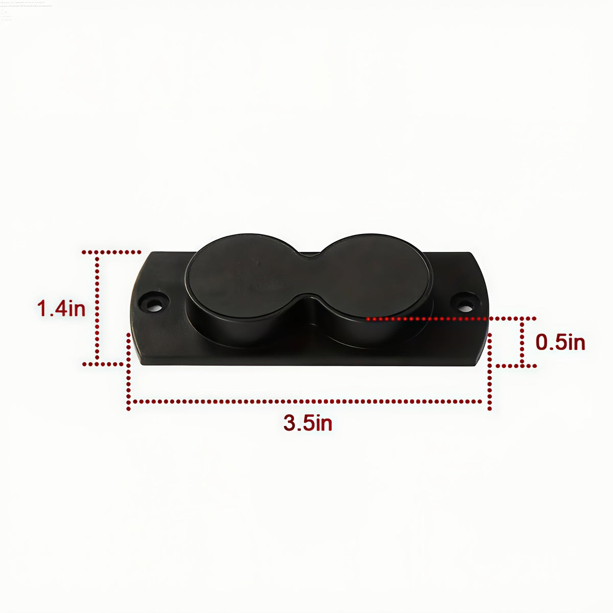Magnetic Gun Holster Mount 30 lbs for Car Truck Home Wall Desk – Rubber Coated Pistol Holder Quick Draw Ready Won't Scratch Firearm Double-Sided Tape Included