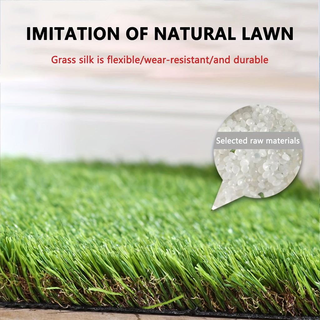 Dog Potty Training Grass Pad – Simulated Artificial Turf Dog Toilet Mat for Indoor & Outdoor Use, Non-Slip Easy-Clean Pet Lawn Poop Tray for Small Medium Large Dogs, Apartment Balcony Backyard