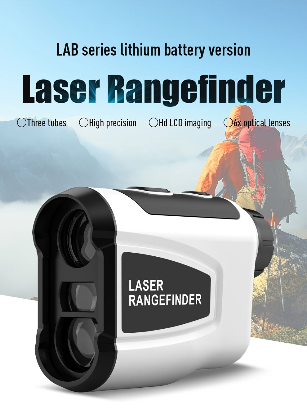 1200 Yard Laser Golf Rangefinder 6X Magnification Slope Switch Pulse Vibration Target Lock Type-C Rechargeable – Trajectory Compensation for Golf & Hunting