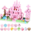 Magnetic Building Blocks 100 Pcs Sakura Snow Castle Kids STEM DIY Construction Toy Creative Educational Magnet Tiles for Children Ages 3+ Birthday Christmas Gift Set Boys Girls Toddlers