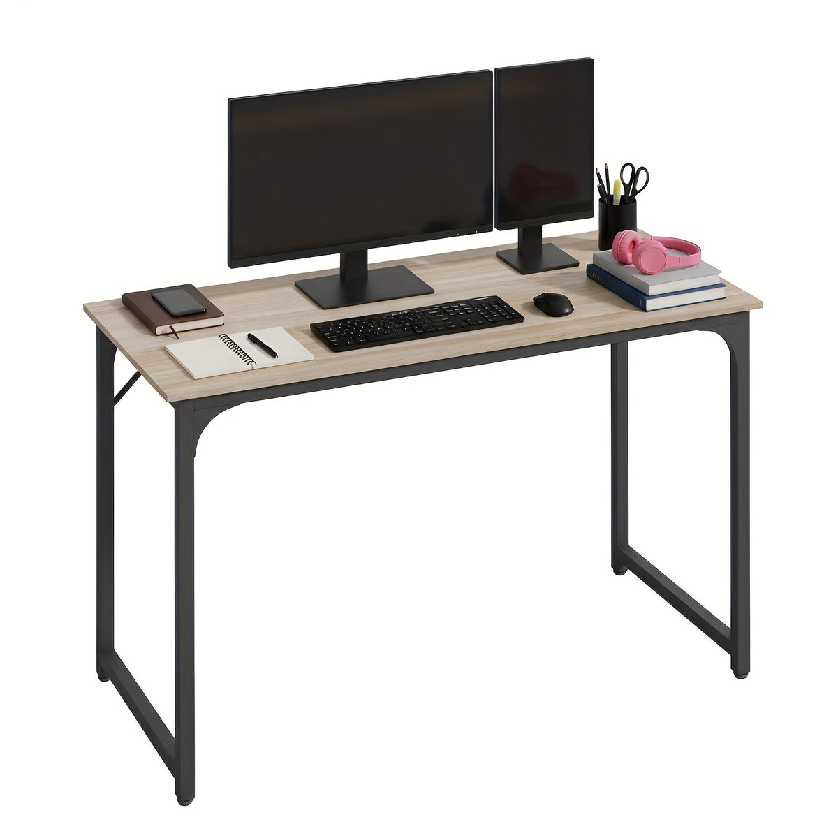 Computer Desk 32/39/47 Inch – Modern Writing & Gaming Desk with Sturdy Metal Frame, Home Office Study Workstation for PC, Laptop & Monitor Setup, 3 Size Options