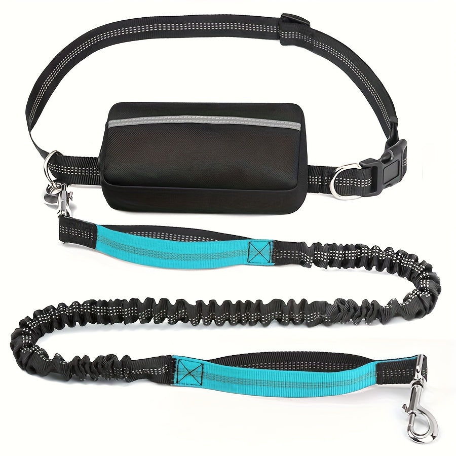 2-in-1 Dog Walking Waist Bag with Built-In Leash Holder – Multifunctional Adjustable Hands-Free Dog Walk Fanny Pack for Treats, Phone & Essentials, One Size, 9 Colors