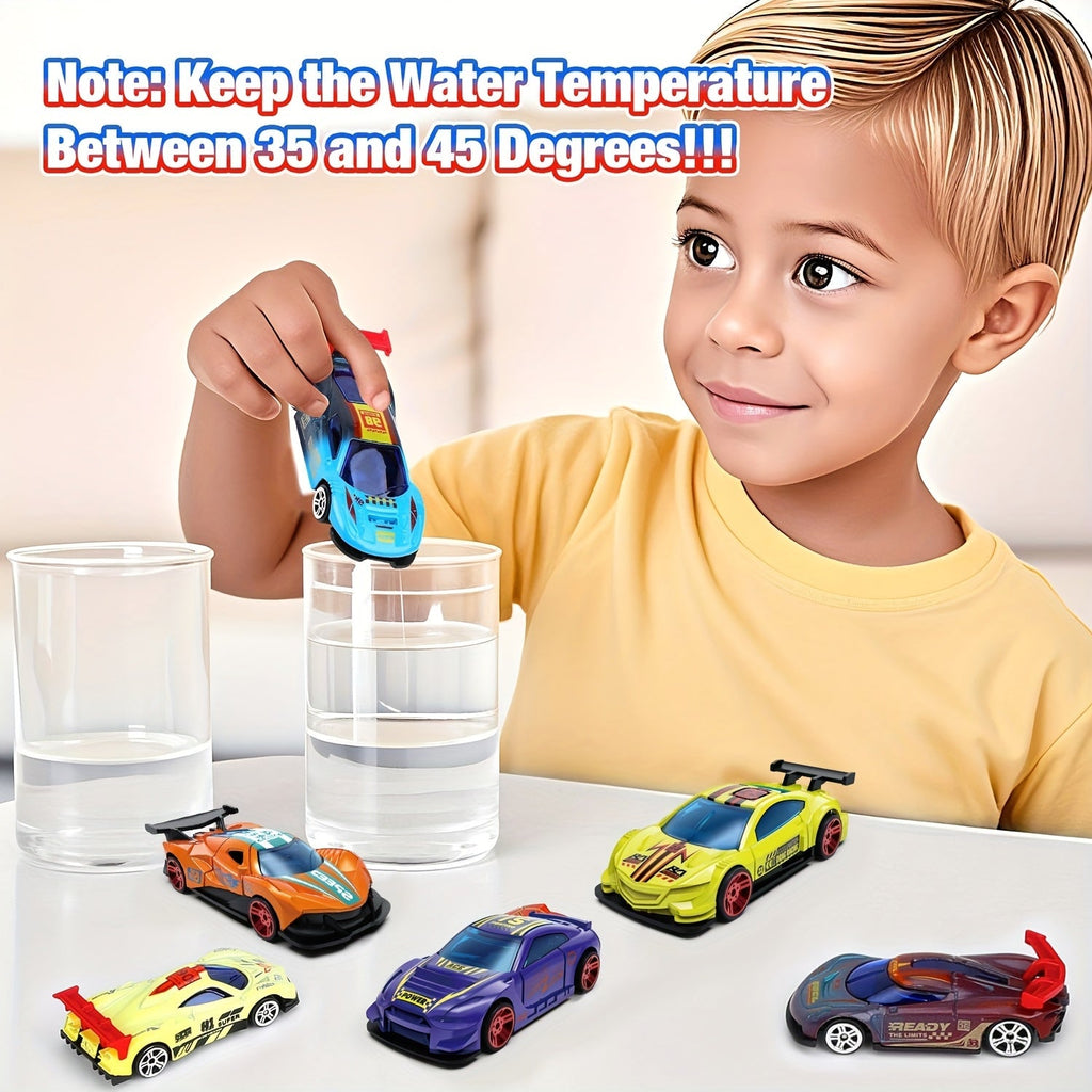 Color-Changing Alloy Toy Cars – Thermal Temperature Sensing Magic Die-Cast Vehicles – Hot & Cold Color Change Bath Toys for Kids – 2, 3 or 6 Pack – Party Favor & Goodie Bag Filler Gift for Boys