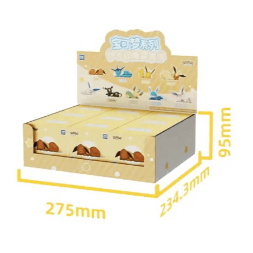 Pokemon Sleeping Eevee Full Set 9pc No Repeat – Vaporeon Flareon Jolteon Espeon Umbreon Leafeon Glaceon Sylveon Figures, Anime Collectible Toy Gift for Kids & Fans, Birthday Christmas Present