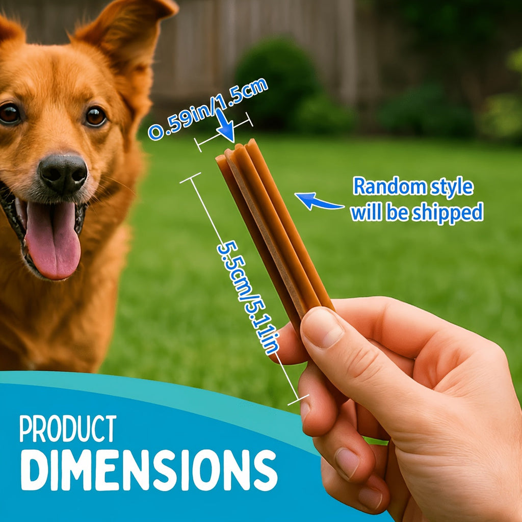 Dog Chewing & Teeth Cleaning Stick Toys 20 Pack - Daily Dental Care Chew Sticks for Small Medium & Large Dog Breeds, Variety Styles Random Mix, Ideal Birthday & Holiday Gift Set