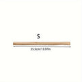 Natural Wood Parrot Perch Bar for Bird Cage - Solid Wood Standing Pole with Slotted Ends for Chewing & Nail Grinding - Bird Cage Accessory for Parrots Cockatiels Conures Budgies Lovebirds 35.5cm