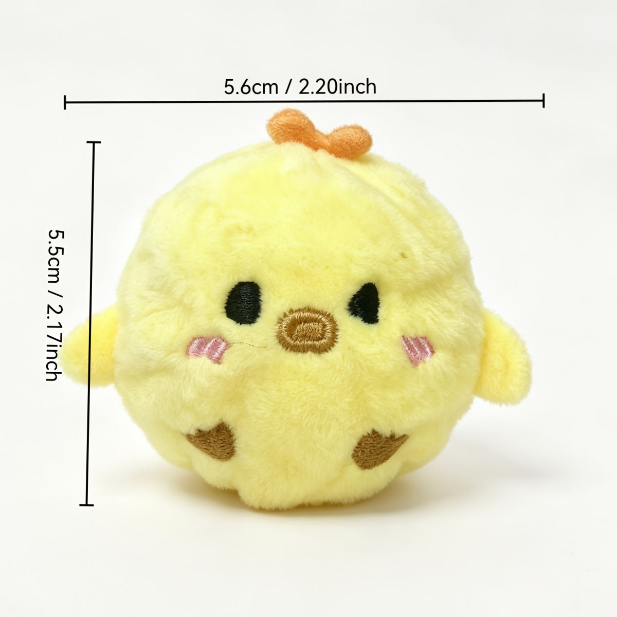 Squeaky Bouncing Pet Toy Ball for Dogs and Cats - Yellow Chick Interactive Slow-Rebound Chew-Resistant Boredom Relief Toy, Attracts Pets with Sound - Perfect Pet Gift