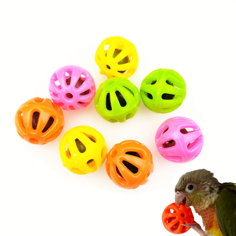 Bird Play Toys Set 5-Pack - Colorful Parrot Cage Toys for Chewing Foraging & Enrichment - Bird Toys for Parrots Canaries Lovebirds Cockatiels Budgies Parakeets - Bird Cage Accessories