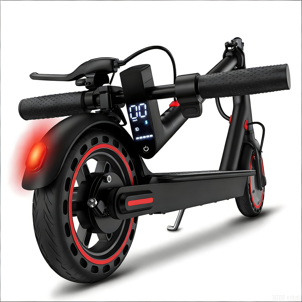 Foldable Electric Scooter for Adults 350W Motor 21-Mile Range App-Enabled 8.5 Inch Tires 3-Speed Modes LED Display Rear Brake Portable Urban Commuter E-Scooter Black