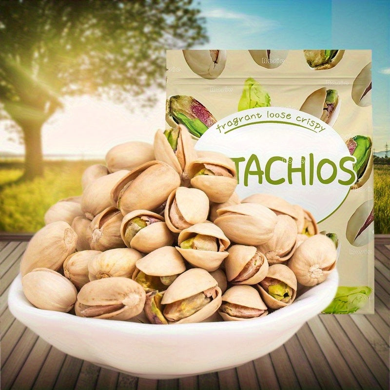 Natural Shell-On Pistachios Individually Wrapped Snack Bags 3 Pack x 5.3oz Ready-to-Eat Protein Snack Gluten-Free Vegan
