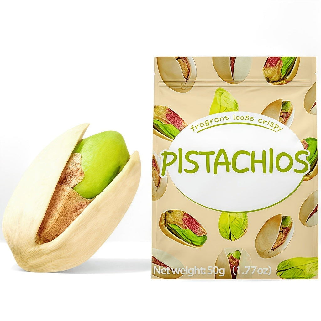 Natural Shell-On Pistachios Individually Wrapped Snack Bags 3 Pack x 5.3oz Ready-to-Eat Protein Snack Gluten-Free Vegan