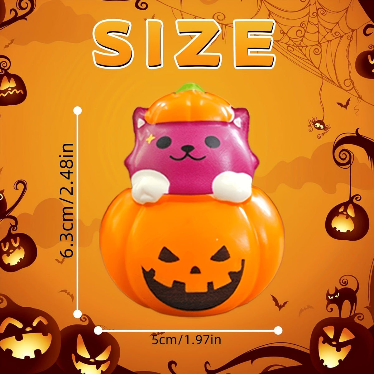 Halloween Squeeze Toys 10 Pack Slow Rising Squishy Party Favors - Assorted Spooky Squishies for Kids, Bulk Halloween Party Favors, Classroom Rewards, Birthday Gifts for Boys & Girls, Goody Bag Fillers