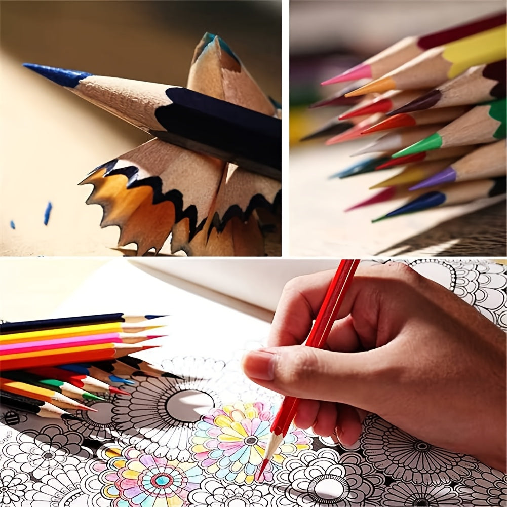 36 Oil-Based Colored Pencils Set Soft Core Vibrant Colors for Artists Adults Beginners Sketching Illustration Blending Shading Picture Books Drawing Supplies