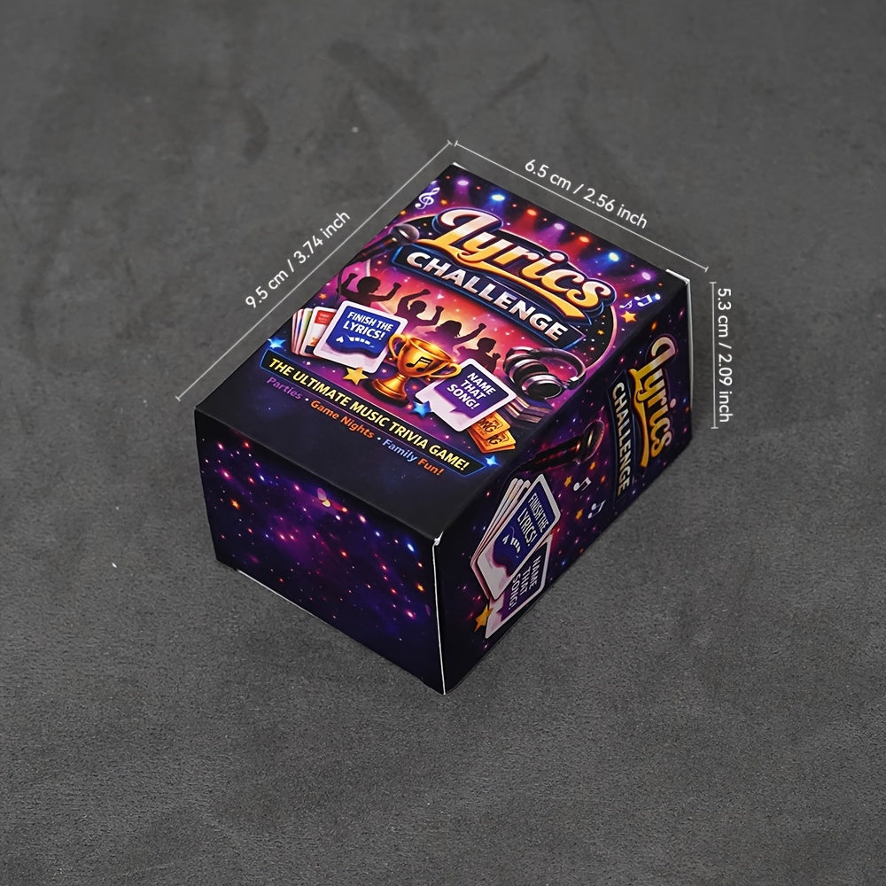 Music Trivia Card Game 140 Cards - Song Lyrics Challenge, Retro Hits, Rapping & Singing Competition | Urban Party Board Game for Adults & Teens, Fun Gift for Music Lovers, Game Night & Parties