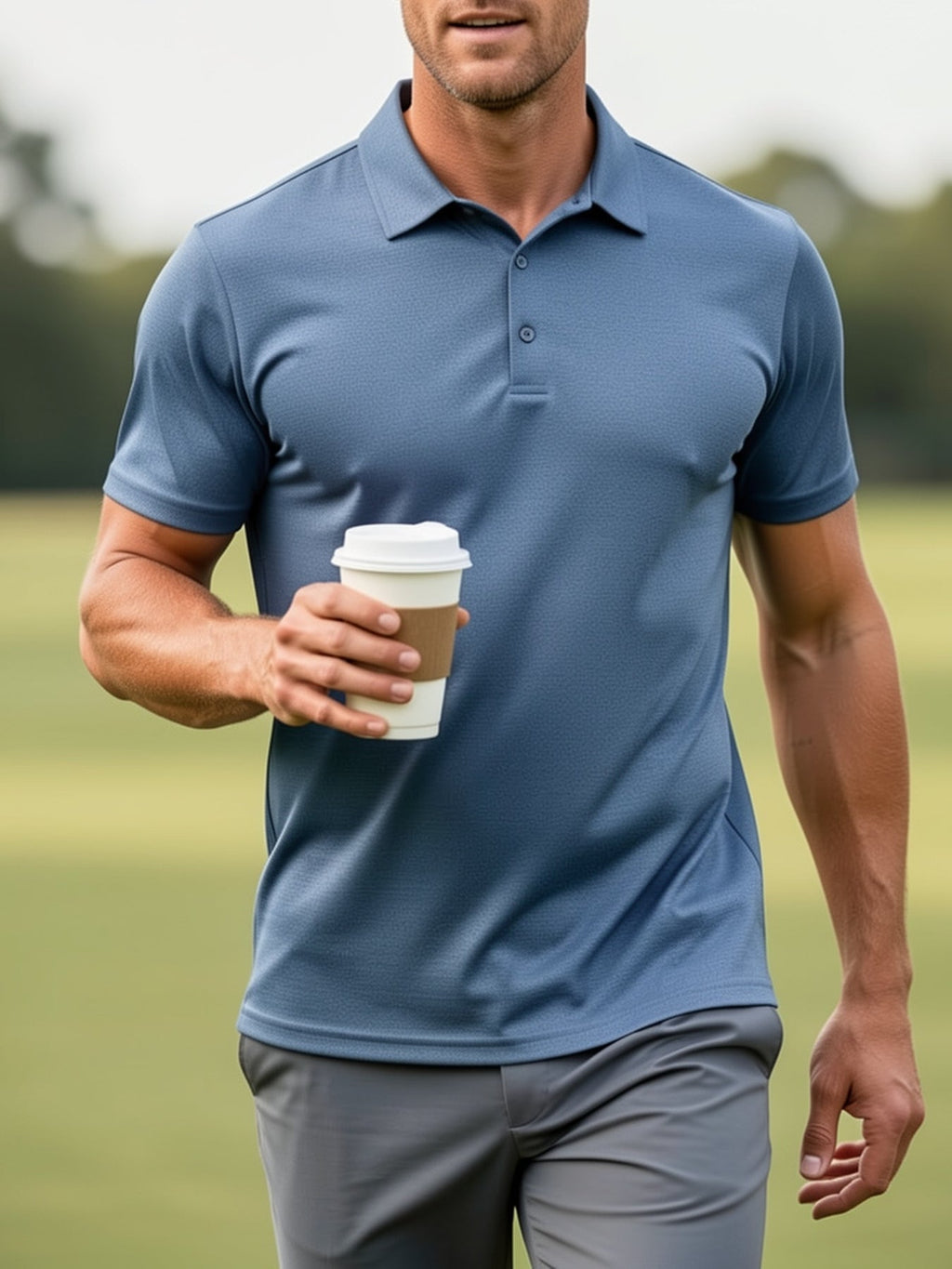 Men's Polo Shirts 5-Pack Moisture Wicking Performance Short Sleeve Golf Shirt – Athletic Casual Collared T-Shirt for Men S-XXL