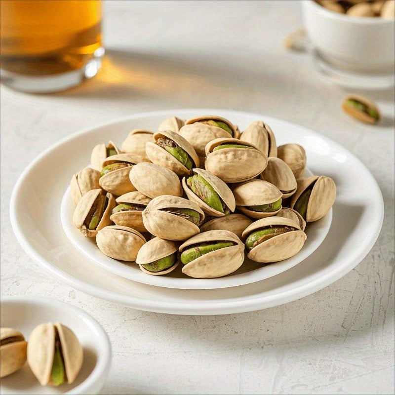 Natural Shell-On Pistachios Individually Wrapped Snack Bags 3 Pack x 5.3oz Ready-to-Eat Protein Snack Gluten-Free Vegan