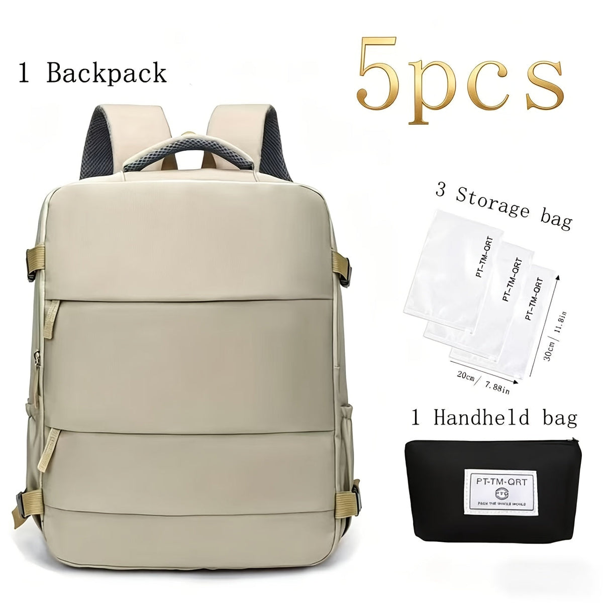 Large Capacity Travel Backpack with Shoe Compartment – 180° Opening Multi-Pocket Unisex Bag for School, Business Trips & Short Travel, Stylish Solid Color, Men & Women