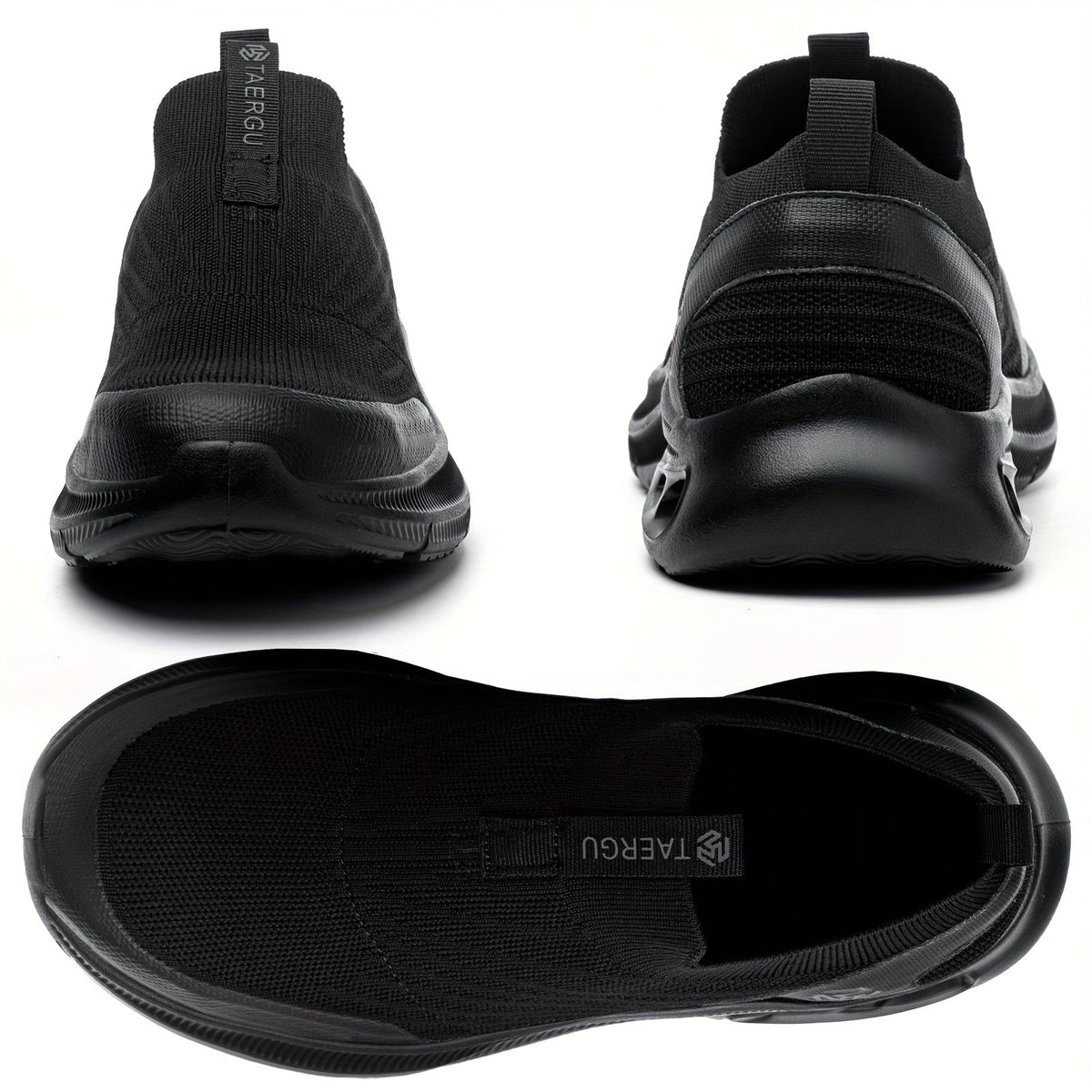 Steel Toe Work Shoes for Men Slip-On Lightweight Safety Sneakers Puncture-Resistant Non-Slip for Construction Warehouse Restaurant Black Grey Blue US 5.5-14