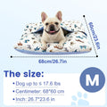 Washable Dog Bed Mat – Breathable Summer Pet Mattress with Removable Cover & Non-Slip Bottom, Cute Animal Patterns, All-Season Crate Pad for Small Medium Large Dogs & Indoor Cats