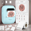 Marklife 2-Inch Portable Wireless Thermal Label Printer – Bluetooth Inkless Sticker Maker for iPhone & Android, Small Business Shipping Labels, Kitchen Office Home, Includes 1 Roll Labels