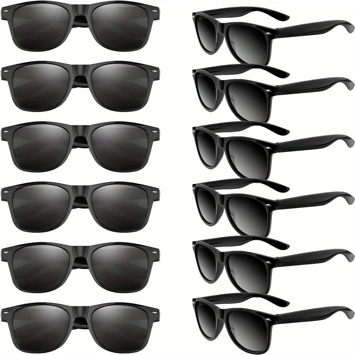 12 Pack Neon Colorful Party Sunglasses Bulk UV400 Shatterproof Lenses for Adults Birthday Beach Pool Summer Party Favors Gift Bag Fillers