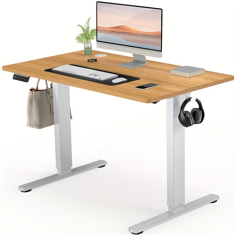 Electric Standing Desk Adjustable Height 40 48 55 63 Inch – Sit Stand Up Desk with Memory Controller & Anti-Collision, Ergonomic Home Office Gaming Workstation, Multiple Colors & Sizes