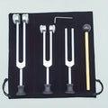 Chakra Healing Tuning Fork Set 128Hz 256Hz 512Hz - Aluminum Alloy Sound Therapy Tuning Forks for Meditation, Energy Healing & Relaxation, Includes Sound Hammer, Wrench & Velvet Bag