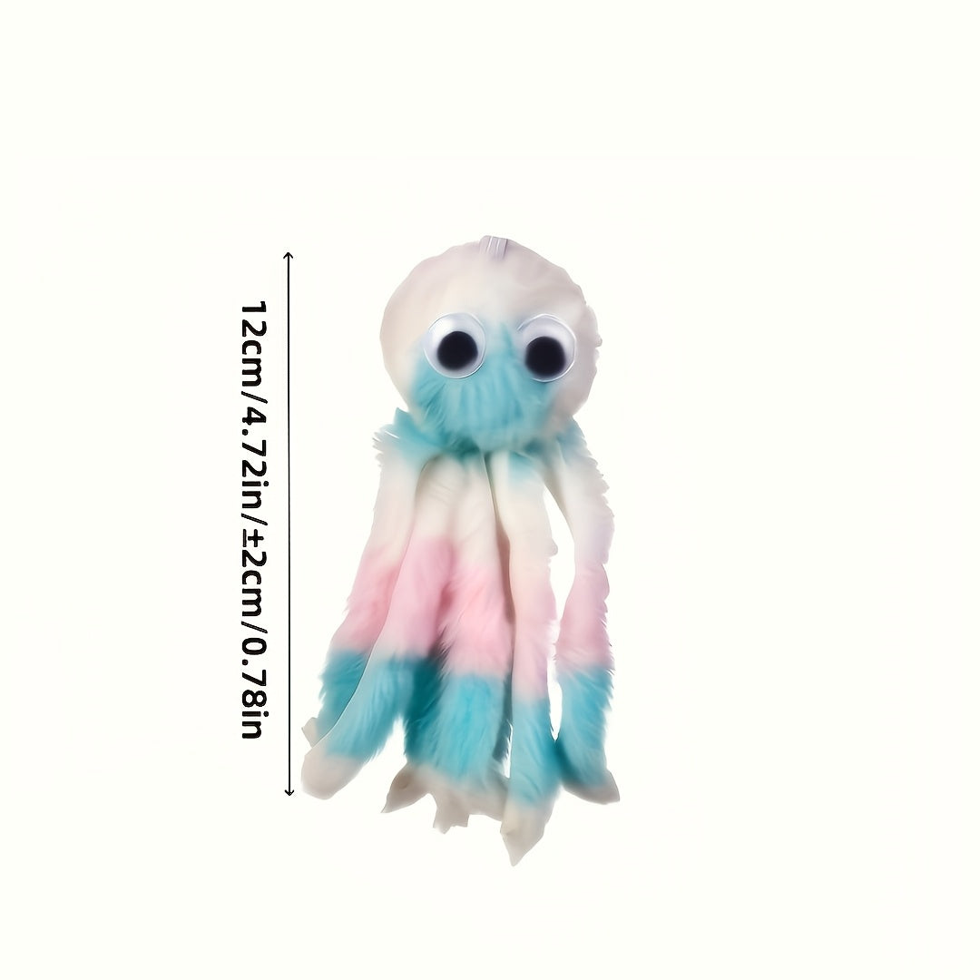 Octopus Plush Cat Toy – 1, 3, or 5-Pack Soft Kicking & Chewing Toy for Indoor Cats, Teaser Wand Replacement Head, Multiple Colors for Interactive Kick & Bite Play