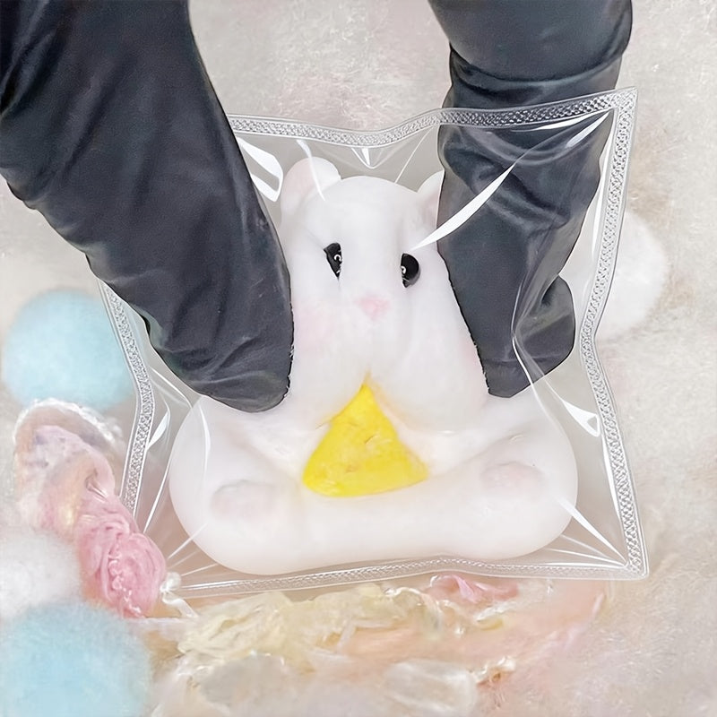 Cute Cheese Hamster Squishy Toy – Soft Slow-Rising Sensory Fidget Toy for Kids & Adults – Stress Relief Squeeze Toy – Fun Gift for Christmas, Halloween, Birthday, Office & Party Favors – Random Color