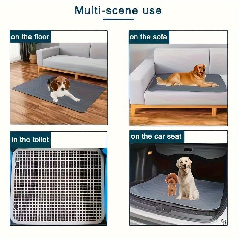 Waterproof Pet Mat Leak-Proof Non-Slip Reusable Dog Pee Pad Odor-Resistant Washable Comfort Mat for Dog Crate Cages Car Seat Sofa Floor Puppy Training Mat Classic Style
