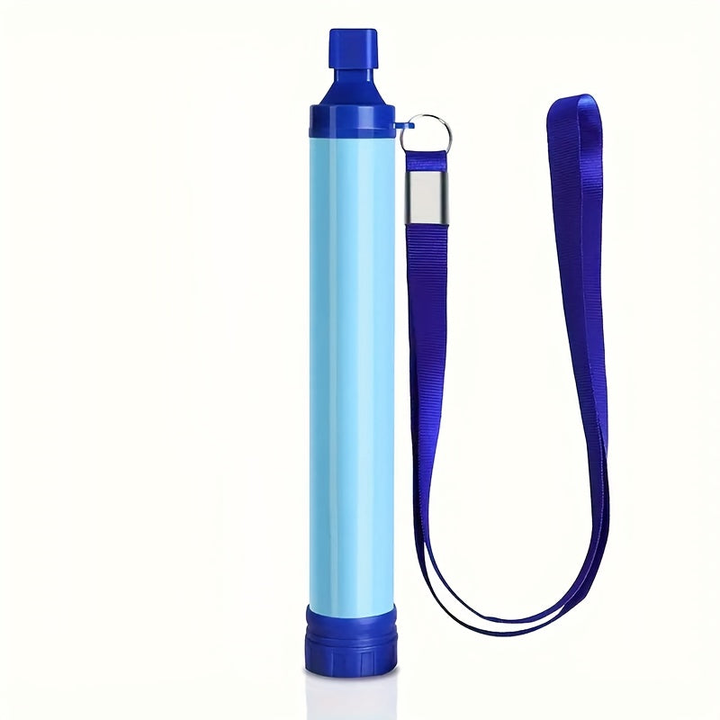 Portable Water Filter Purifier Straw Survival Kit – Durable ABS Filtration Straw with Lanyard & Extension Tube for Camping, Hiking, Backpacking, Travel, Wilderness & Emergency Preparedness – 1/2/4/6 Pack