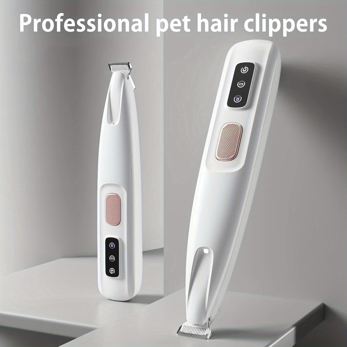 Pet Grooming Electric Clipper USB Rechargeable with LED Light - Low-Noise Dog & Cat Paw Trimmer for Paws, Eyes, Ears, Face & Body, Multi-Functional Cordless Pet Hair Clipper for Home Grooming