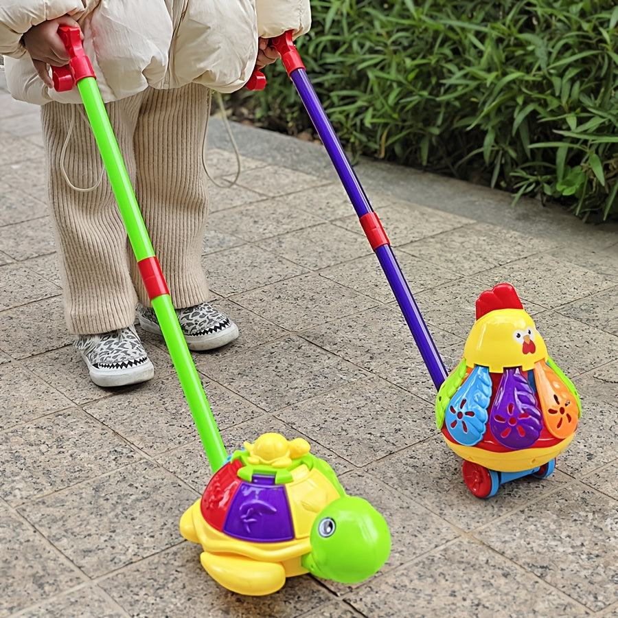 Rotating Winged Animal Toy Car for Kids, Interactive Spinning Turtle Rooster Shaped Vehicle, Indoor Outdoor Play Toy, Random Color Fun Gift for Birthdays Christmas Halloween Thanksgiving