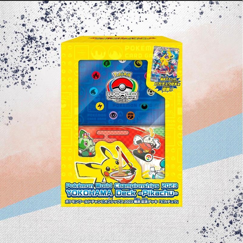Pokémon 2023 World Championships Yokohama Deck – Pikachu ex Special Illustration Card, Deck Tin, Coin & 64 Sleeves – Official TCG Collector Set