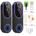 Wireless Doorbell Security Camera 1080P HD | 166° Panoramic View, Auto Tracking, Night Vision, Spotlight, Two-Way Audio, Person & Vehicle Detection, 2.4G WiFi – 1pc or 2pcs