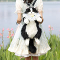 Chongker Handmade Tuxedo Cat Plush Backpack Stuffed Animal with Tuxedo Suit, Gift Box & Card – Cute Cat Backpackable Plush Toy for Women & Kids, Birthday Anniversary Gift for Cat Lovers