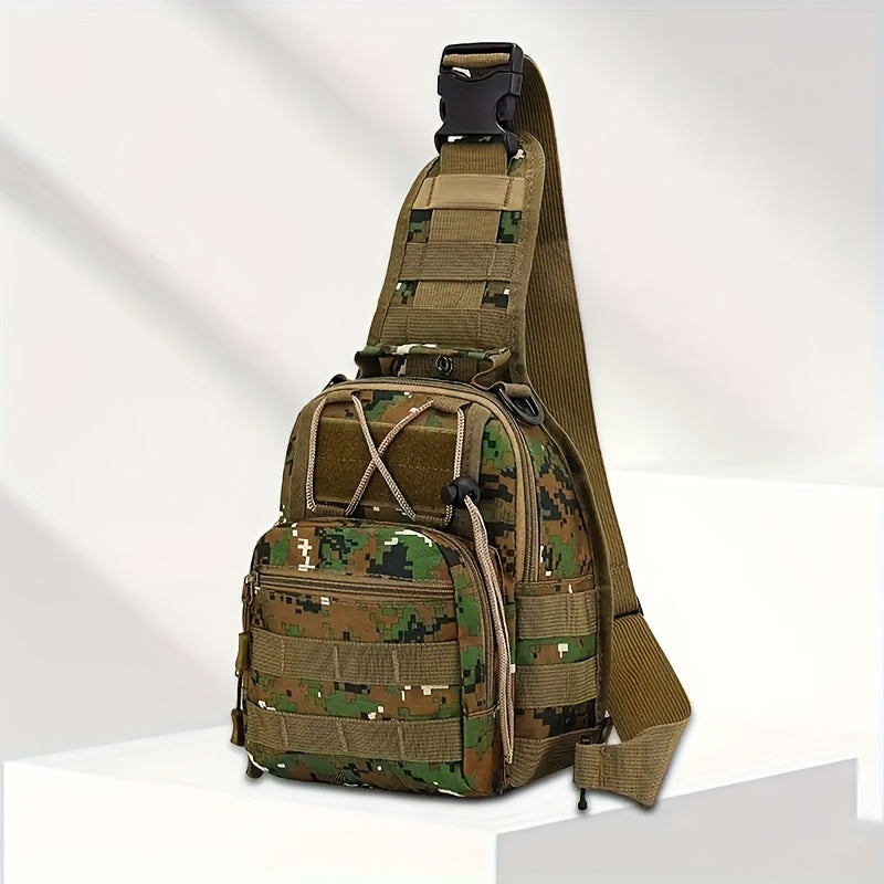 Tactical Sling Backpack – Lightweight Crossbody Daypack for Cycling, Hiking, Travel & Daily Use, Multiple Colors with Flag Patch Option