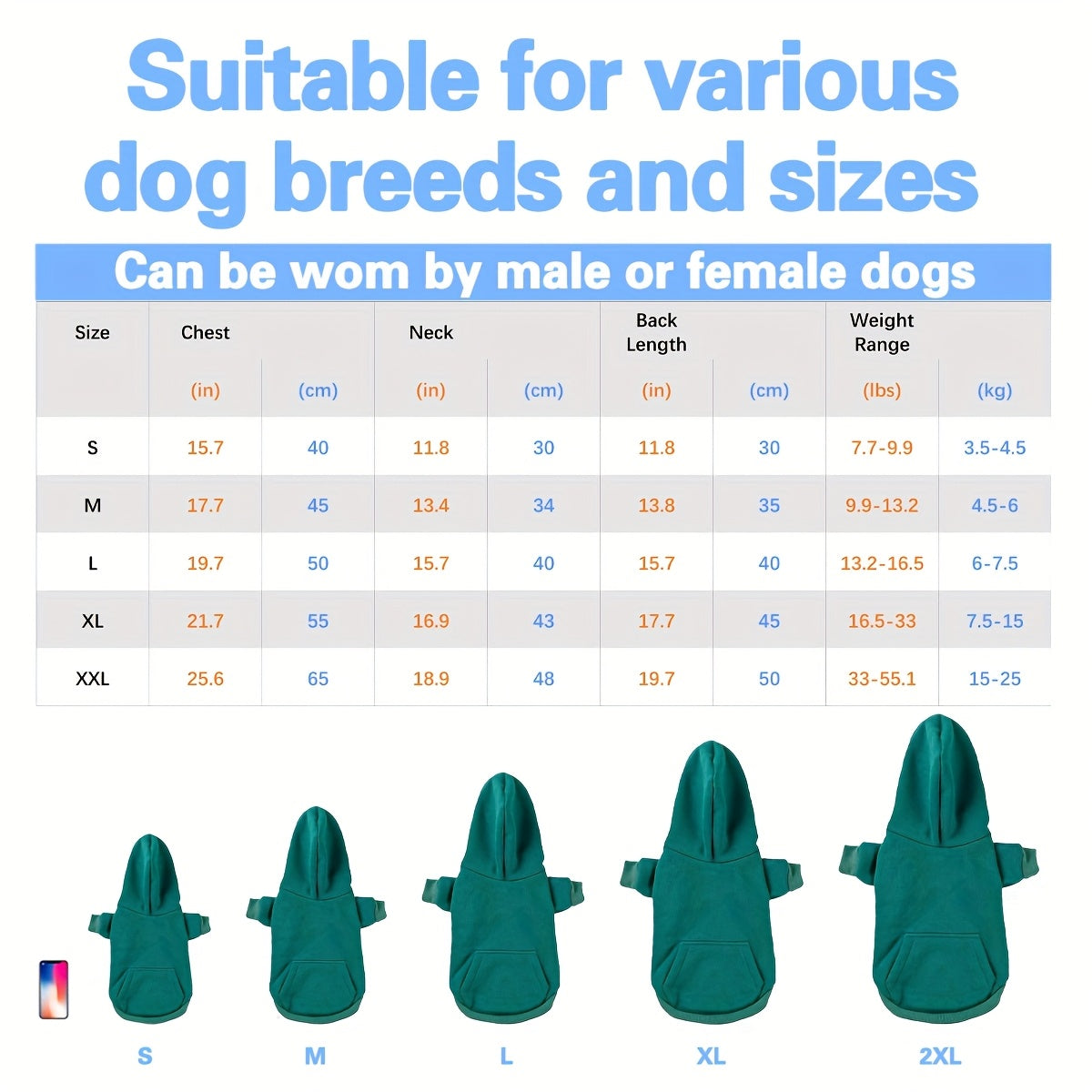 Small Dog Hoodie Sweatshirt Soft Warm Pullover for Small & Medium Dogs - Cozy Polyester Pet Sweater with Back Pocket for Casual Walks & Outdoor Adventures
