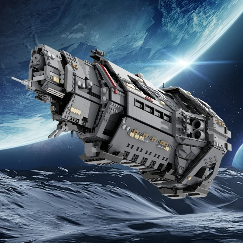 5405 Pieces Military Sci-Fi Spaceship MOC Building Set – Futuristic Design, Precision Fit Micro Bricks, Detailed Display Model for Adults & Teens – Birthday, Christmas & Festival Gift