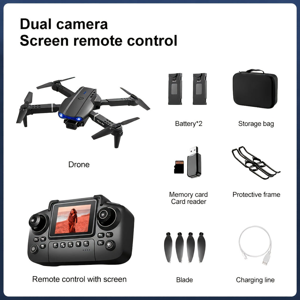 Skywing X1 4K Drone with Obstacle Avoidance Screen Remote Control USB Charging Beginner Friendly for Vlog Photography Adults Teens Gift Age 18+