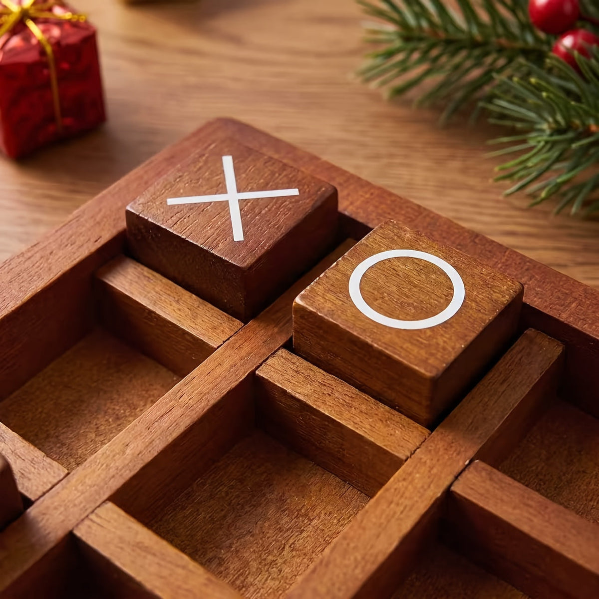 Wooden Tic-Tac-Toe XO Board Game for Kids – 2-Player Strategy Game, Focus & Logical Thinking Toy, Parent-Child Interactive Educational Gift