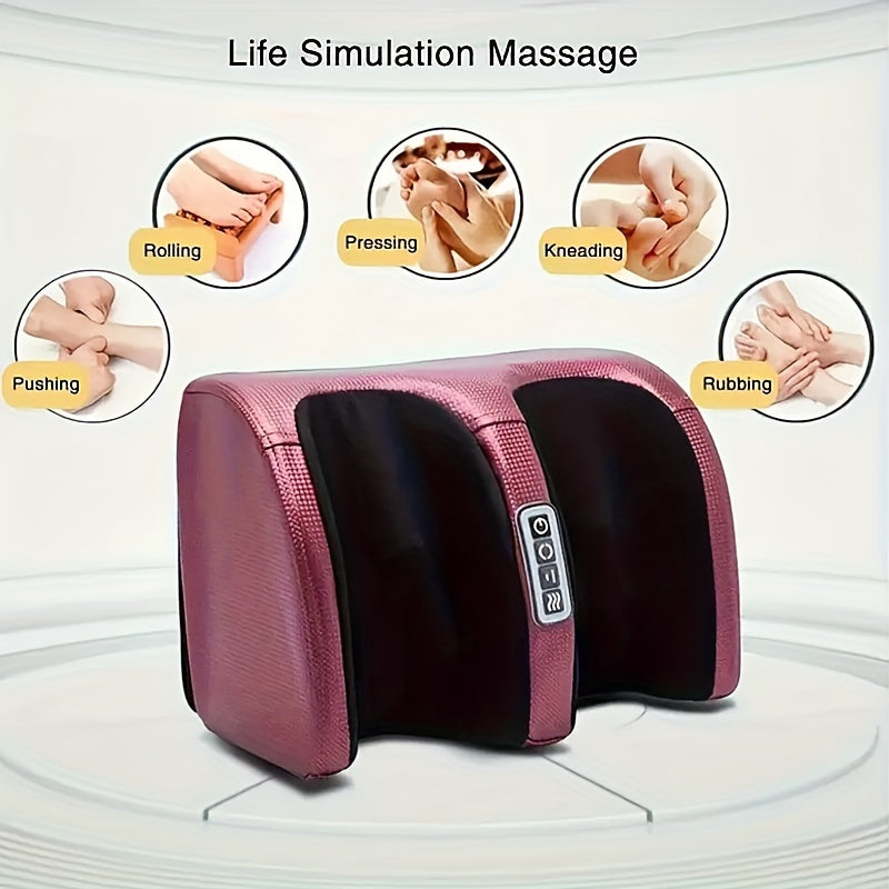 Foot Massager Machine with Heat for Circulation & Relaxation – Shiatsu Deep Kneading, Air Compression, Electric Foot Massager, Father's Day Mother's Day Gift
