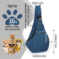 Pet Crossbody Shoulder Bag & Backpack for Small to Medium Dogs & Cats - Foldable Outdoor Travel Pet Carrier, Breathable Adjustable Strap, Up to 16lb/7.5kg, 12 Colors, Bonus Sticker Set Options