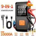 Portable Car Jump Starter 6000mAh with 150PSI Air Compressor Inflator Digital Display USB-C Charging LED Light Dual Safety Protection for Cars Trucks SUVs - Outdoor Travel Camping Emergency Kit