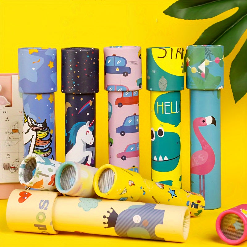 Kaleidoscope Toys for Kids Bulk Pack 6 12 18pcs Rotating Magical Kaleidoscopes Party Favors Classroom Prizes Carnival Rewards Birthday Gifts Holiday Stocking Stuffers Goodie Bag Fillers Random Patterns