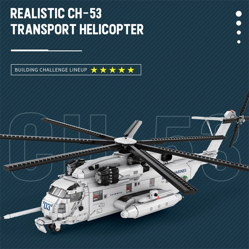 Helicopter Model Building Blocks Kit Advanced Collectible Military Aircraft Toy for Adults Teens 14+ ABS Bricks Assembly Set Home Office Display STEM Gift