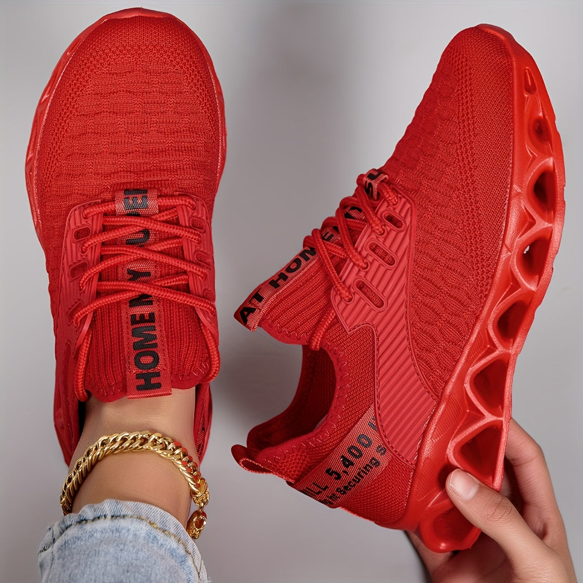 Women's Lightweight Sneakers Breathable Mesh Thick Sole Lace-Up Walking Shoes Slip-On Casual Running Tennis Shoes for Women 7 Colors Sizes US 6-12.5 Trendy Versatile Workout Shoes